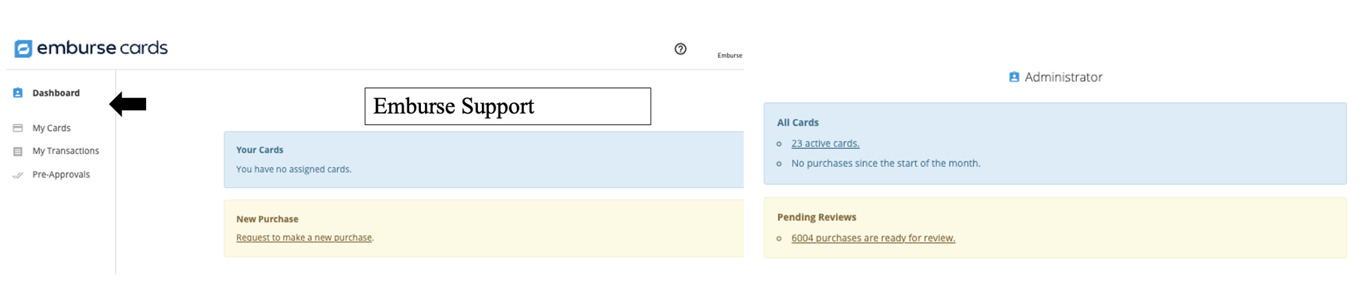 Dashboard tasks list showing items that require review, categorization, or missing receipts.