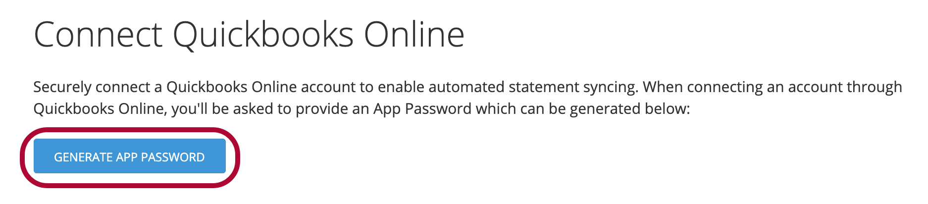 Generate App Password button in the authentication workflow.